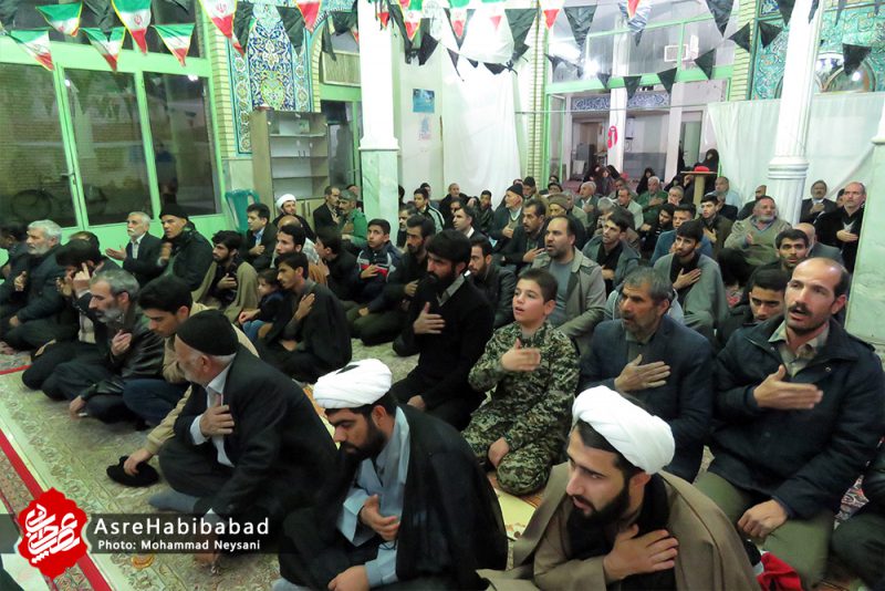 بزرگداشت سردار شهید سلیمانی در مسجد الزهرا (س) ملاقاسم شهر حبیب آباد