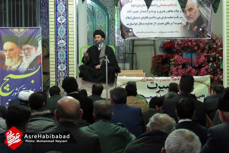 بزرگداشت سردار شهید سلیمانی در مسجد الزهرا (س) ملاقاسم شهر حبیب آباد