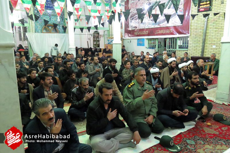 بزرگداشت سردار شهید سلیمانی در مسجد الزهرا (س) ملاقاسم شهر حبیب آباد
