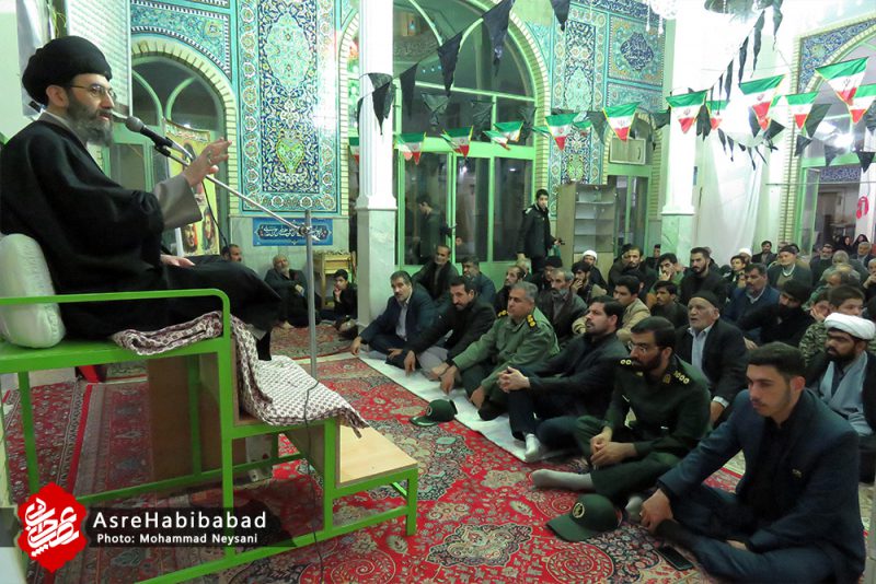 بزرگداشت سردار شهید سلیمانی در مسجد الزهرا (س) ملاقاسم شهر حبیب آباد