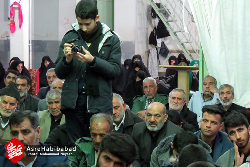 بزرگداشت سردار شهید سلیمانی در مسجد الزهرا (س) ملاقاسم شهر حبیب آباد