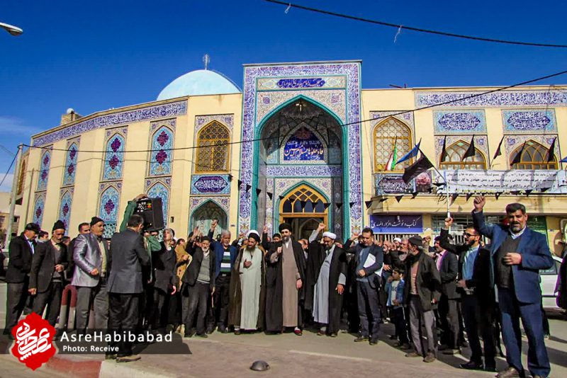 راهپیمایی مردم حبیب آباد در حمایت از اقتدار نظام
