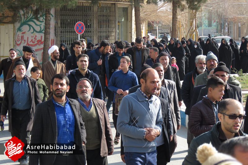 راهپیمایی مردم حبیب آباد در محکومیت ترور سردارسلیمانی