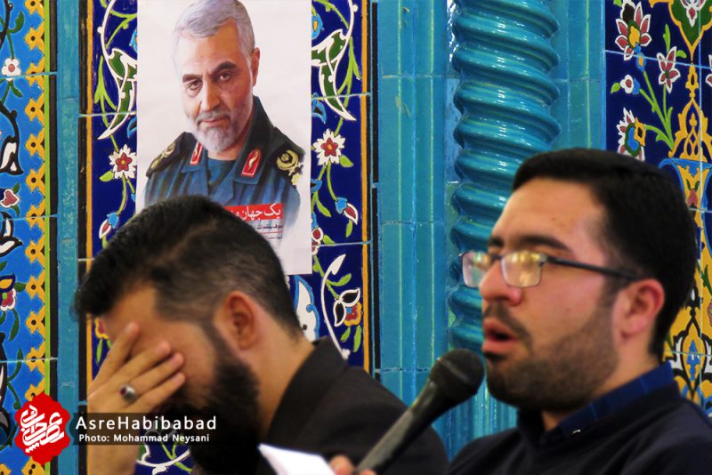مراسم گرامیداشت سردار حاج قاسم سلیمانی و آیت الله سید حسن مهاجر در روستای علی آباد ملاعلی