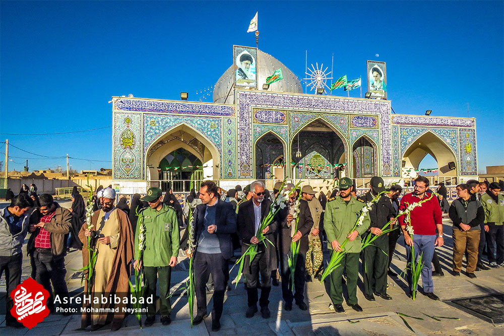 تصاویر | تجدید میثاق و عطرافشانی مزار شهدای حبیب آباد