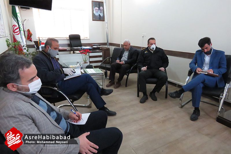 جلسه قرارگاه پدافند زیستی «طرح ملی بسیج مبارزه با کرونا» در شهرداری کمشچه