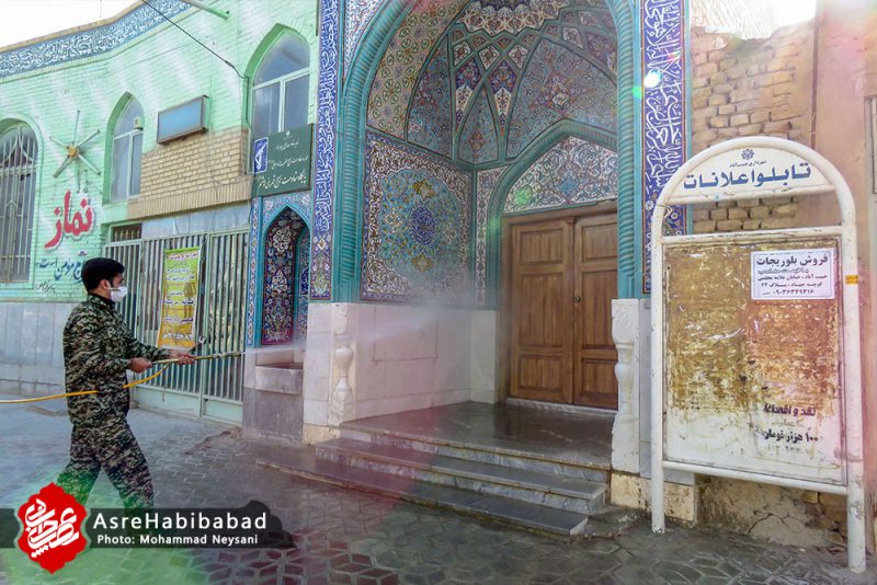 ضدعفونی معابر شهر حبیب آباد