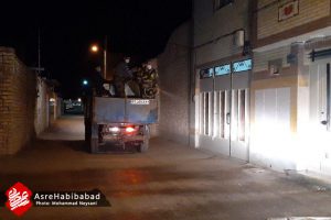 ضدعفونی معابر و اماکن توسط شهرداری و بسیج شهر شاپورآباد