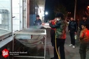 مرحله دوم ضدعفونی حبیب آباد توسط پایگاه بسیج شهید مصطفی خمینی(ره) + تصاویر