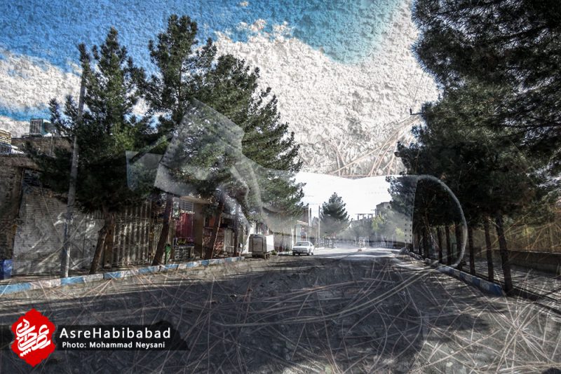 نقاب کرونا ویروس بر چهره حبیب آباد