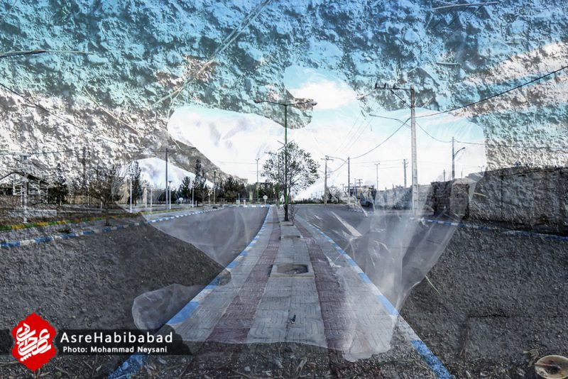 نقاب کرونا ویروس بر چهره حبیب آباد