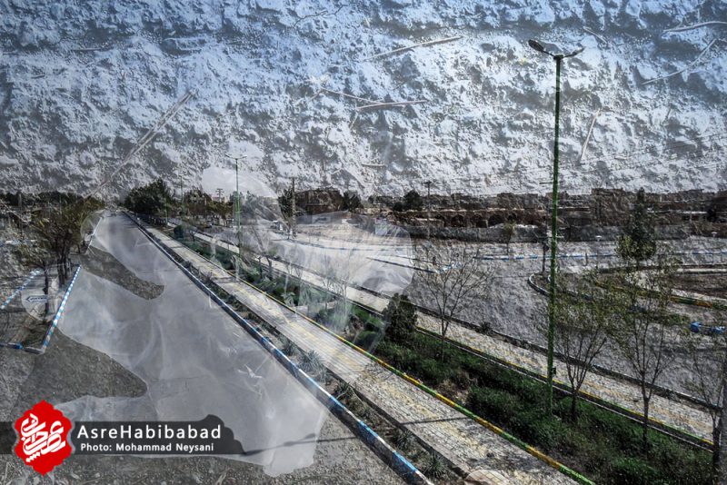 نقاب کرونا ویروس بر چهره حبیب آباد