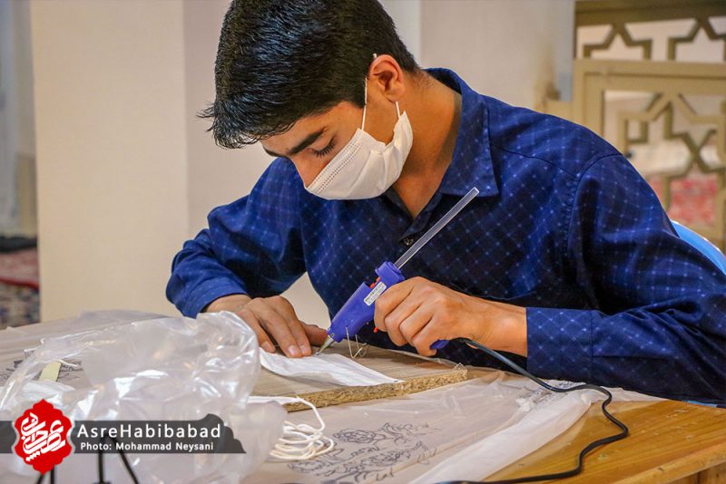کارگاه مردمی تولید ماسک حبیب آباد