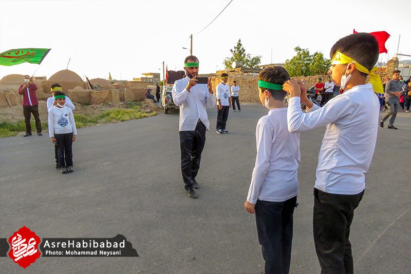 جشن خیابانی میلاد کریم اهل بیت در مناطق کم برخوردار بخش حبیب آباد