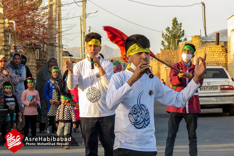 جشن خیابانی میلاد کریم اهل بیت در مناطق کم برخوردار بخش حبیب آباد