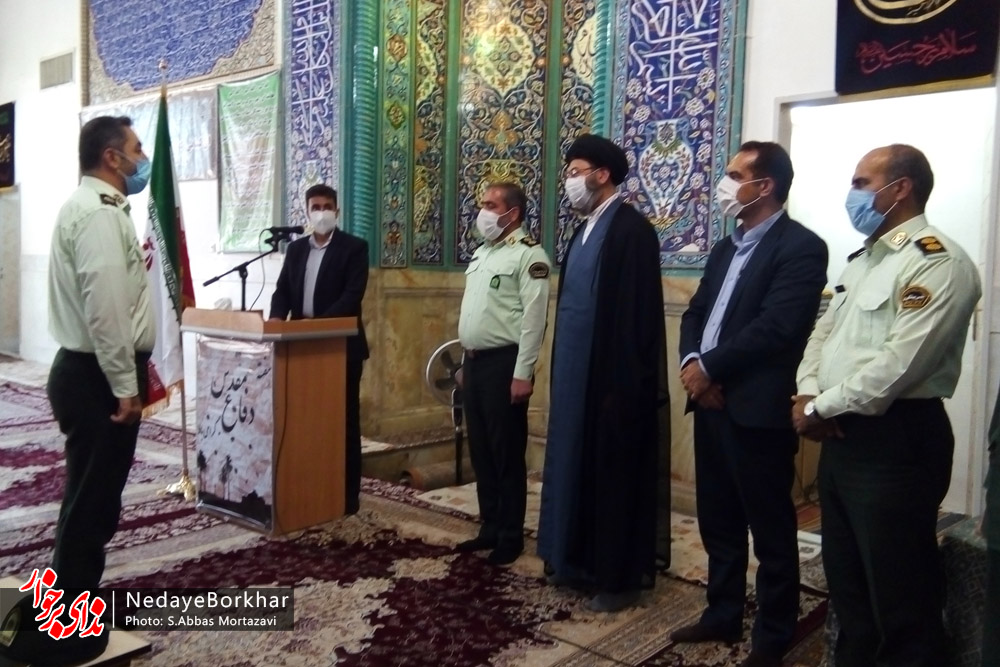 مراسم تکریم و معارفه فرمانده انتظامی بخش حبیب آباد برگزار شد + تصاویر
