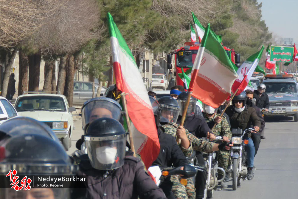 تصاویر | راهپیمایی موتوری و خودرویی ۲۲ بهمن ۹۹ در خورزوق