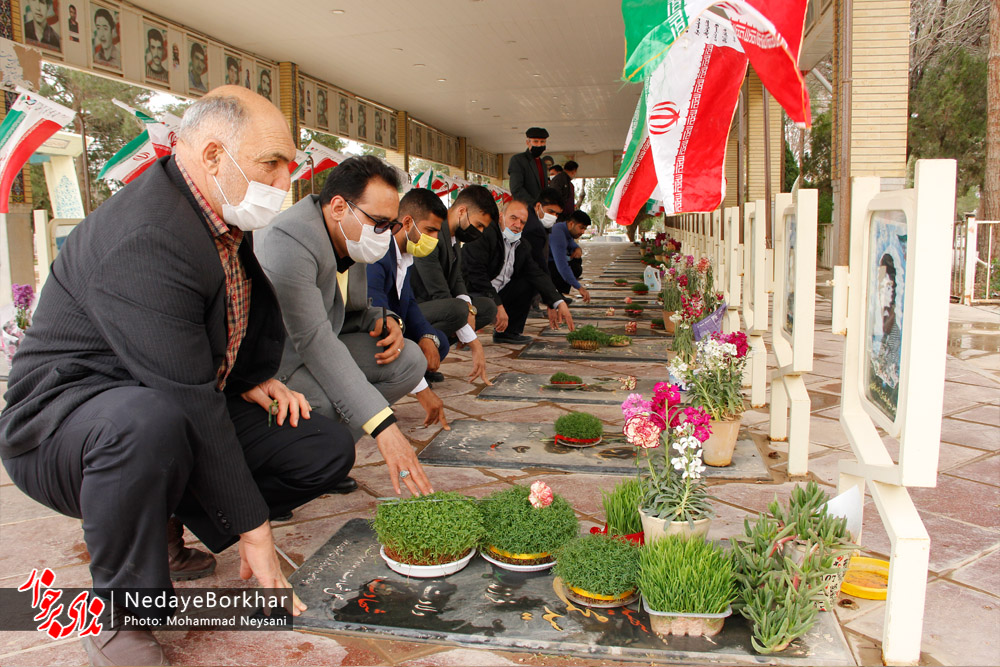 تصاویر | تجدید میثاق جامعه ورزش برخوار با شهدای جوان شهرستان