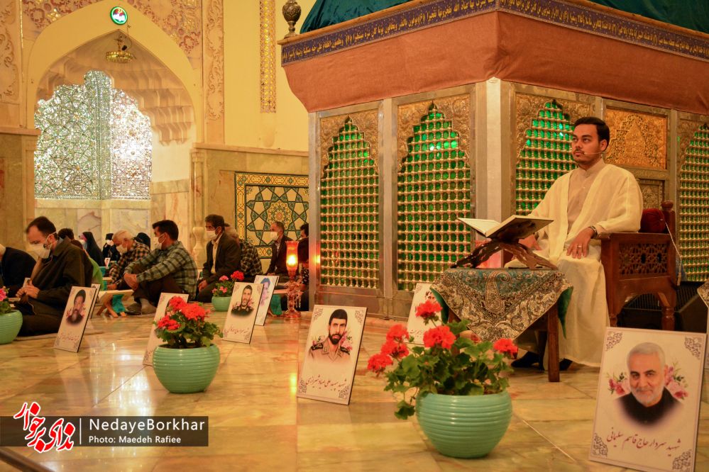 تصاویر | آئین جزء خوانی قرآن کریم در امامزاده نرمی