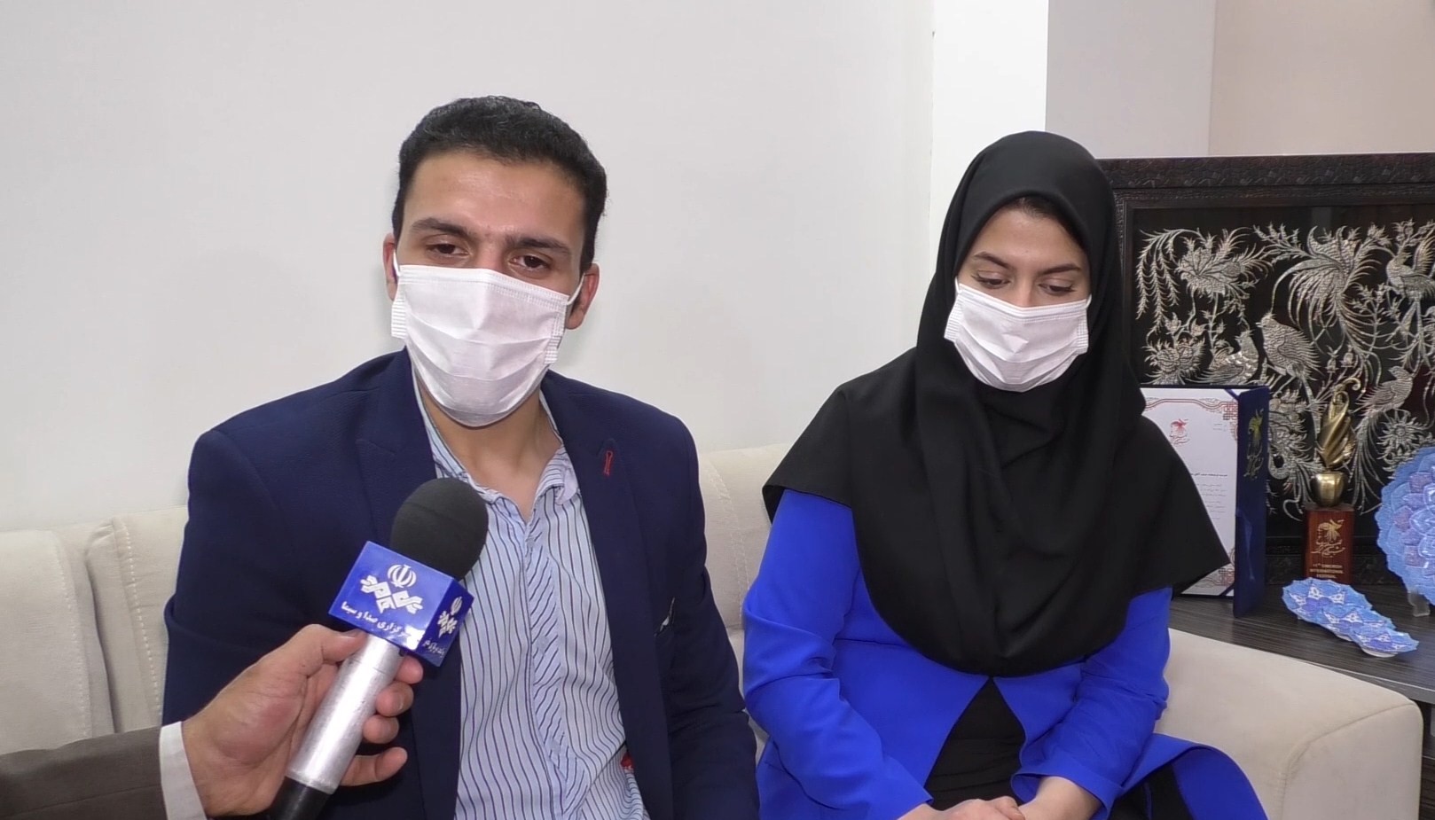 زوج جوان دولت آبادی در ردیف نخبگان کشور