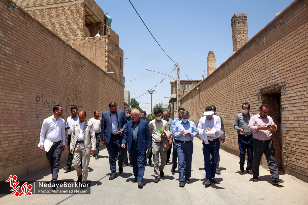 تصاویر | بازدید مدیرعامل شرکت بازآفرینی شهری ایران از نقاط فرسوده برخوار