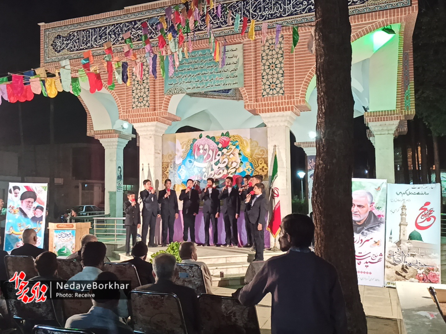 جشن میلاد پیامبر اسلام (ص) و امام صادق (ع) در دولت آباد + عکس و فیلم