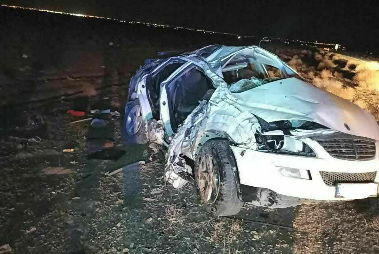فوت ۴ عضو یک خانواده دولت آبادی در حادثه واژگونی خودرو