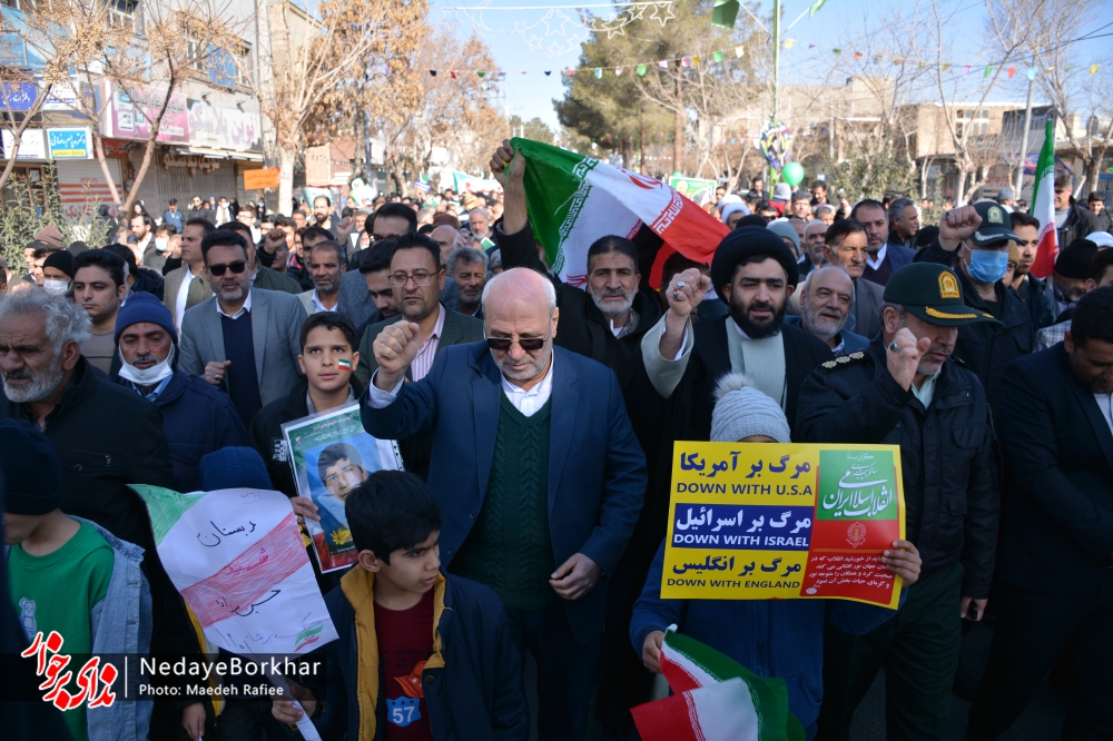 تصاویر | راهپیمایی یوم‌الله ۲۲ بهمن در دولت آباد