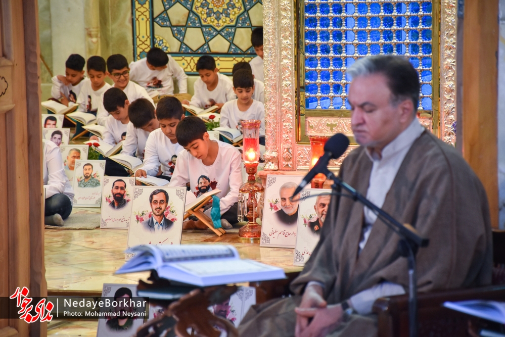 تصاویر | جزء خوانی قرآن کریم در آستان مقدس امامزاده نرمی