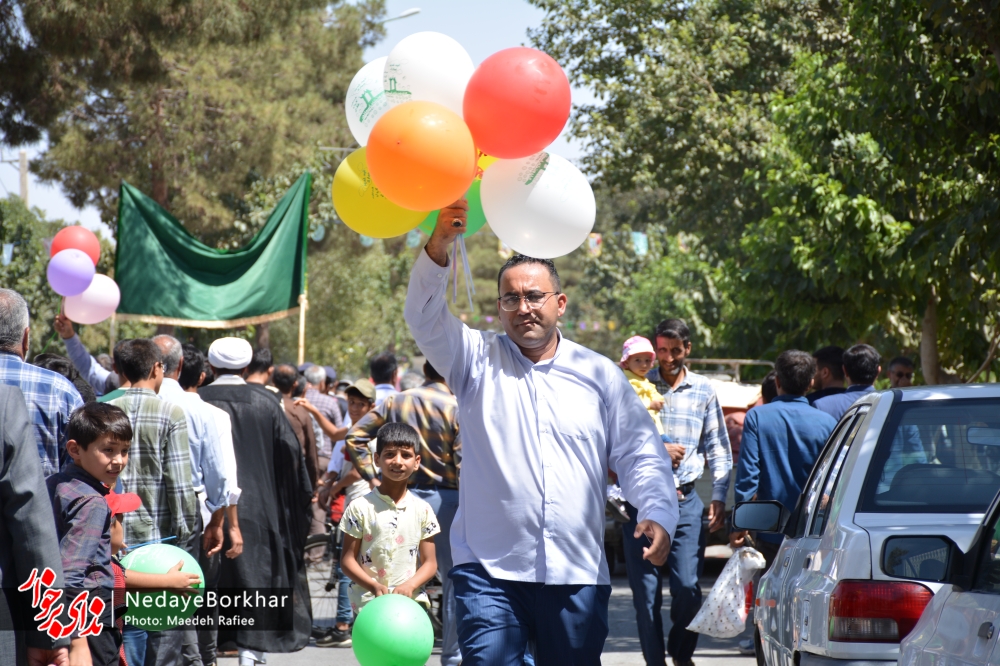 جشن ۴ کیلومتری عید غدیر خم با ۱۹ هزار اطعام در شهرستان برخوار