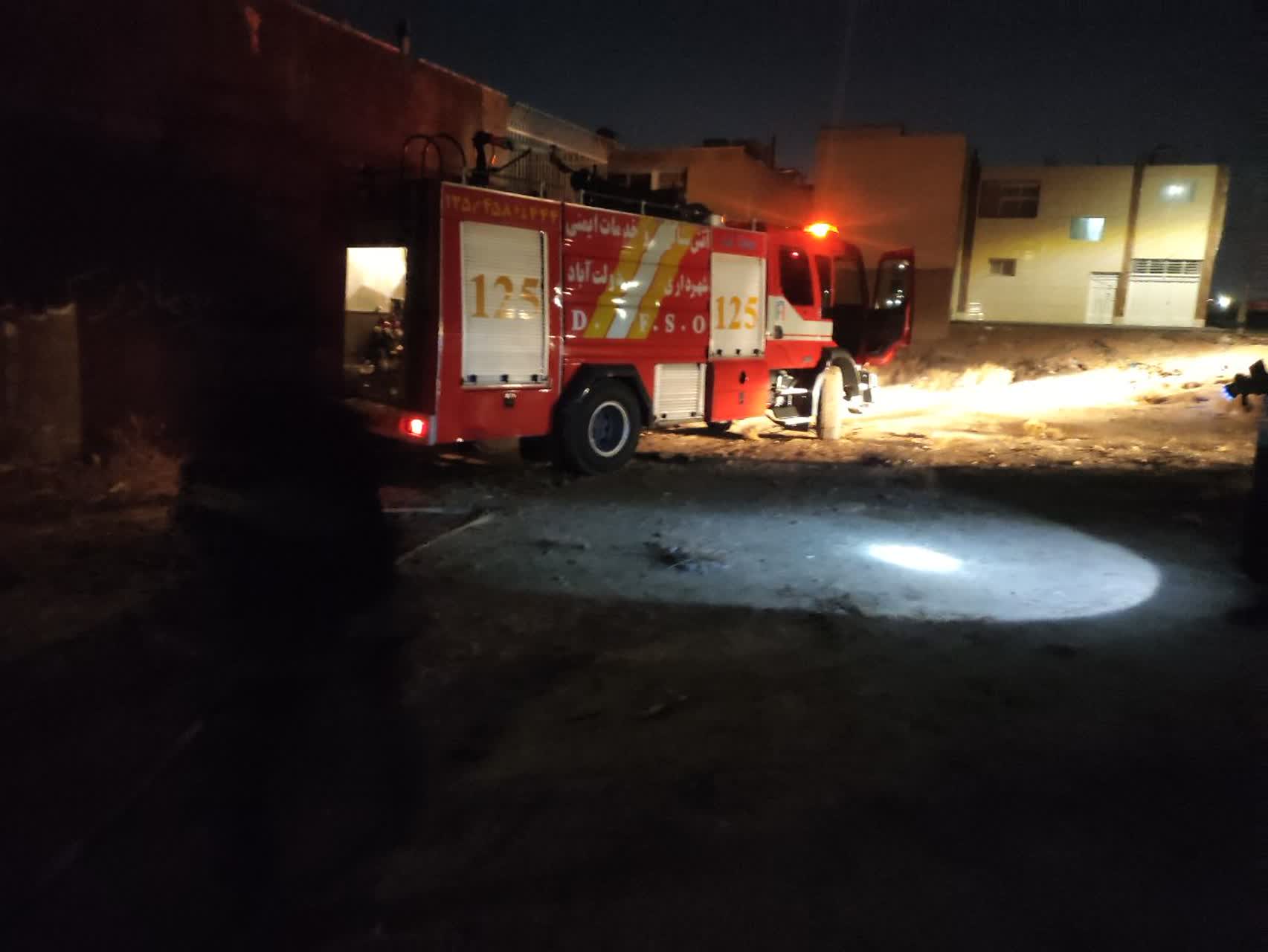 آتش‌سوزی منزل مسکونی در محله کربکند اطفاء شد