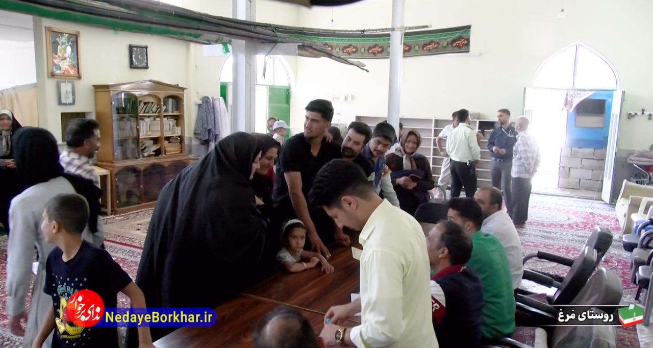 فیلم| حضور پرشور اهالی روستای مرغ در انتخابات ریاست‌جمهوری