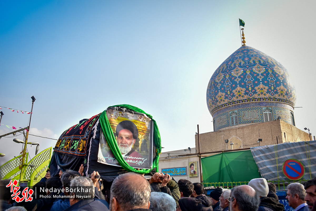تصاویر| تشییع پیکر حجت‌الاسلام سجادی نسب امام جماعت امامزاده نرمی