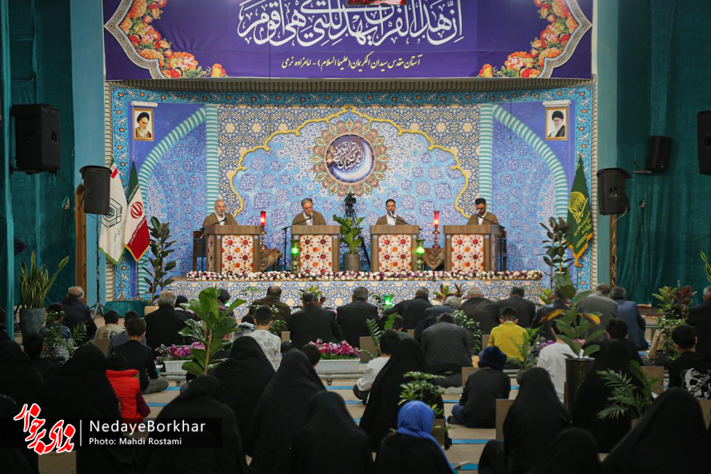 تصاویر| جزءخوانی قرآن کریم در امامزاده نرمی