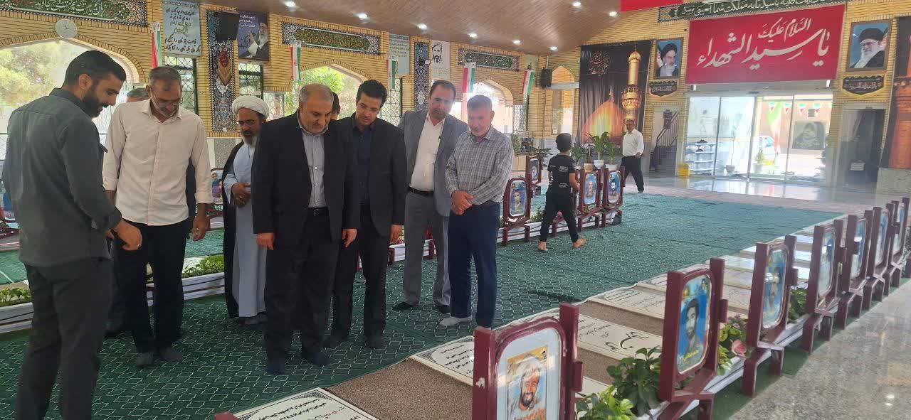 پیگیری مشکلات بنیاد شهید برخوار در سفر سرپرست اداره‌کل بنیاد شهید اصفهان