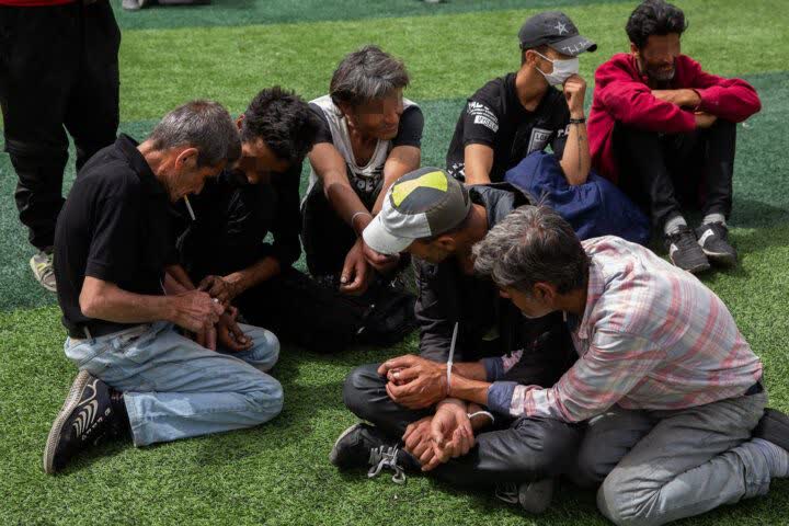 جمع‌آوری ۱۸ معتاد متجاهر در برخوار