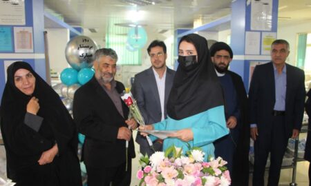 تجلیل از پرستاران مرکز دیالیز حضرت آیت الله ناصری و بیمارستان امام رضا شهر دولت آباد+ تصاویر