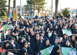 تصاویر| قیام عاشورایی مردم دولت آباد در پی شهادت رهبر انقلاب