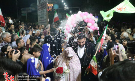 تصاویر| جشن ازدواج زوج‌های جان‌فدا در شهرستان برخوار