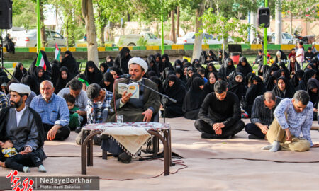 تصاویر| مراسم دعای عرفه در شهر حبیب آباد