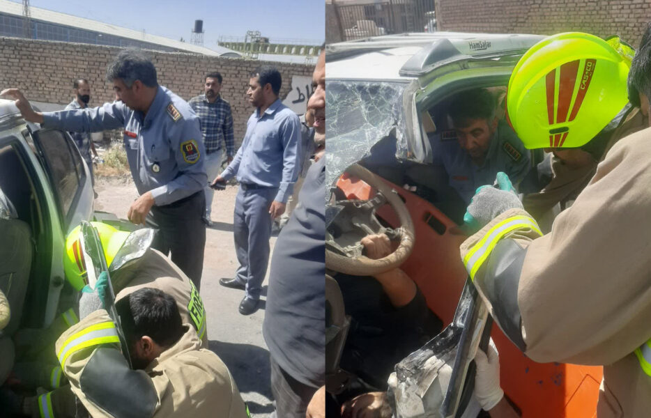 انحراف خودرو در محور دولت آباد – حبیب آباد/ ۲ زن به شدت مصدوم شدند