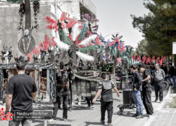 تصاویر| قافله عزاداری تاسوعای حسینی در شهر حبیب آباد