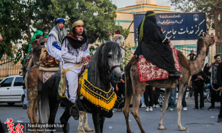 تصاویر| حرکت کاروان سیدالشهدا (ع) در خیابان‌های دستگرد برخوار